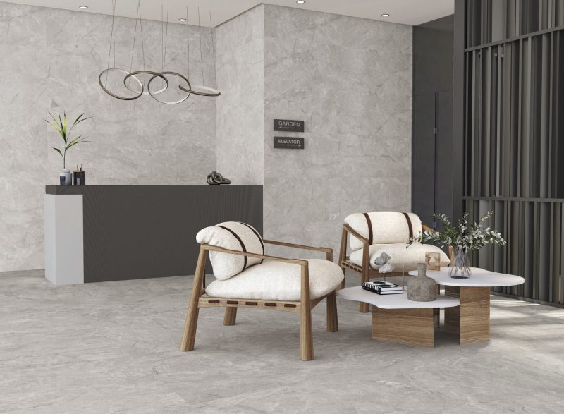 Acadia Pearl Matte 48x48x9mm Stone Look Porcelain Tile