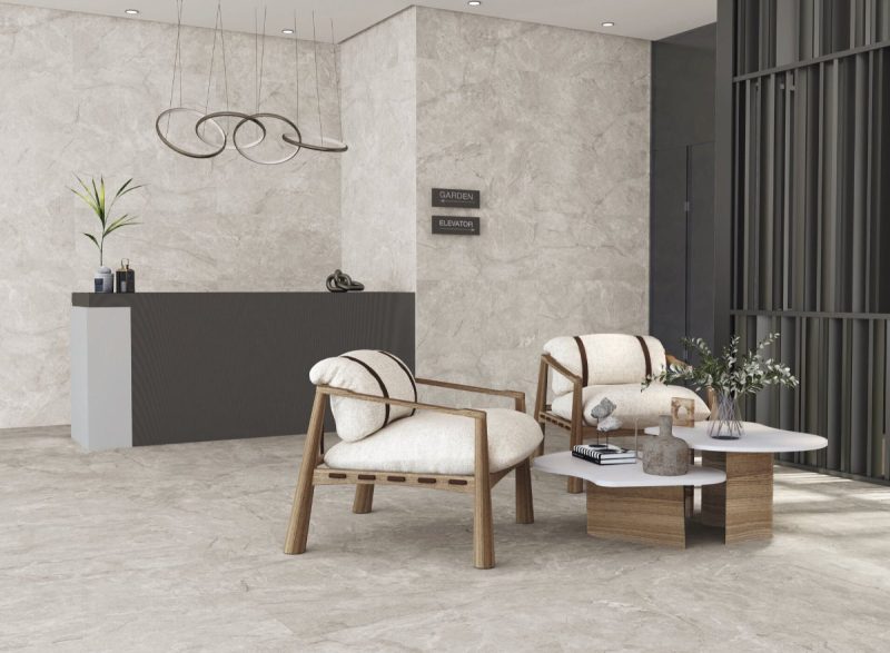 Acadia Pearl Matte 24x48x9mm Stone Look Porcelain Tile