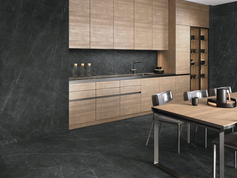 Tessino Black Matte 24x48x9mm Stone Look Porcelain Tile