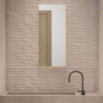 Capri Cream Matte 16x48x9mm Stone Look Ceramic Tile