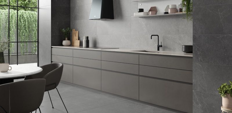 Storm Grey Matte 24x48x9mm Stone Look Porcelain Tile