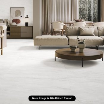 Pacific Pearl Matte 24x48x9mm Marble Look Porcelain Tile