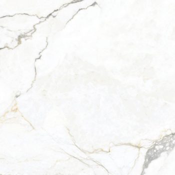 Colbert White Polished 24x48x9mm Marble Look Porcelain Tile