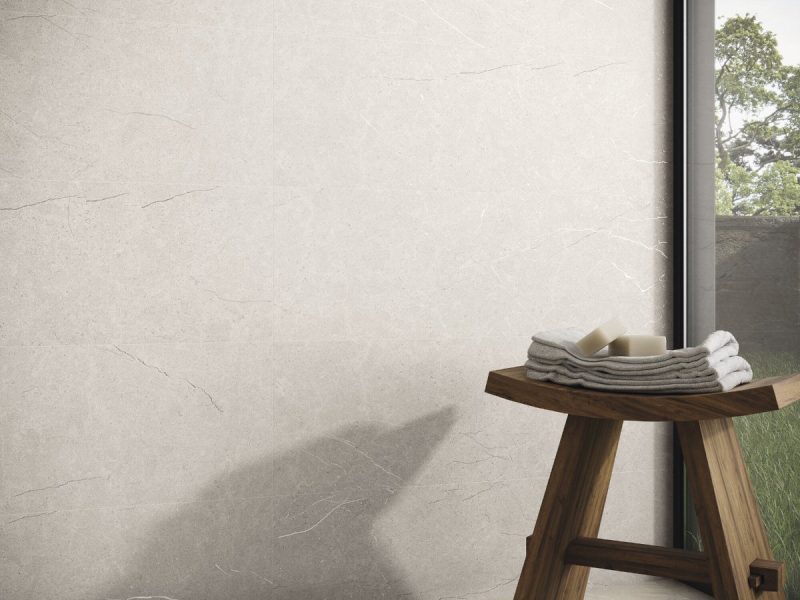 Belstone Grey Natural 24x48x10mm Marble Look Porcelain Tile