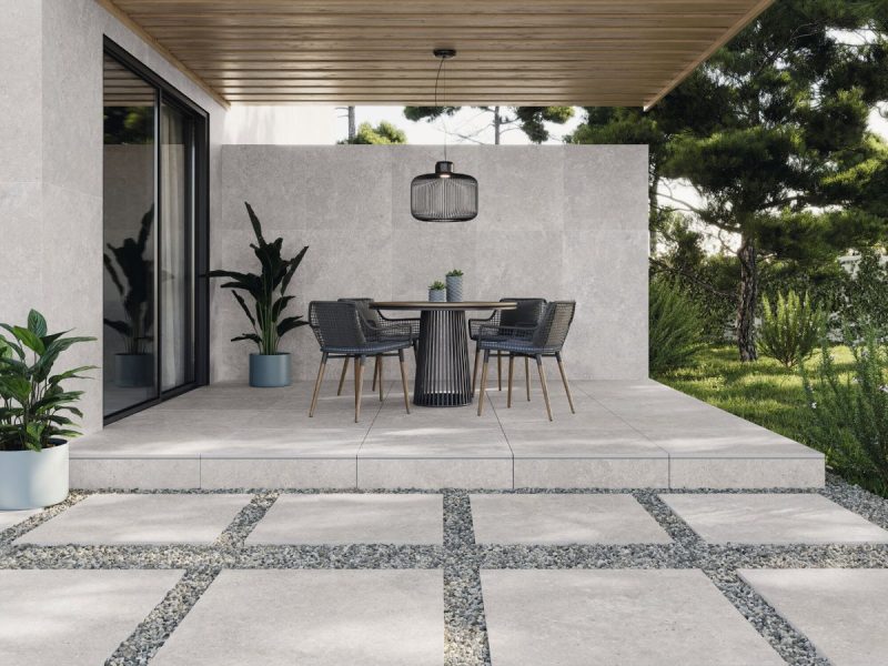 Stoneland Pearl Matte 48x48x10mm Stone Look Porcelain Tile