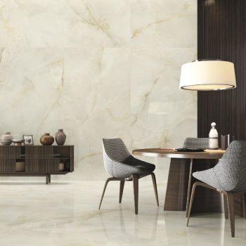 Quios Cream Polished 24x48x10mm Onyx Look Porcelain Tile