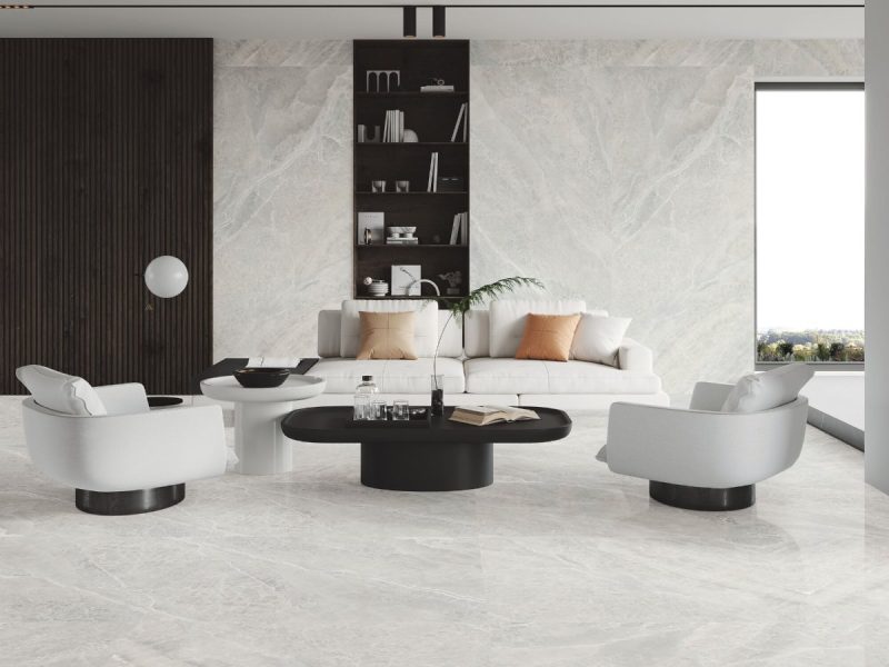 Electra Pearl Polished 24x48x10mm Onyx Look Porcelain Tile