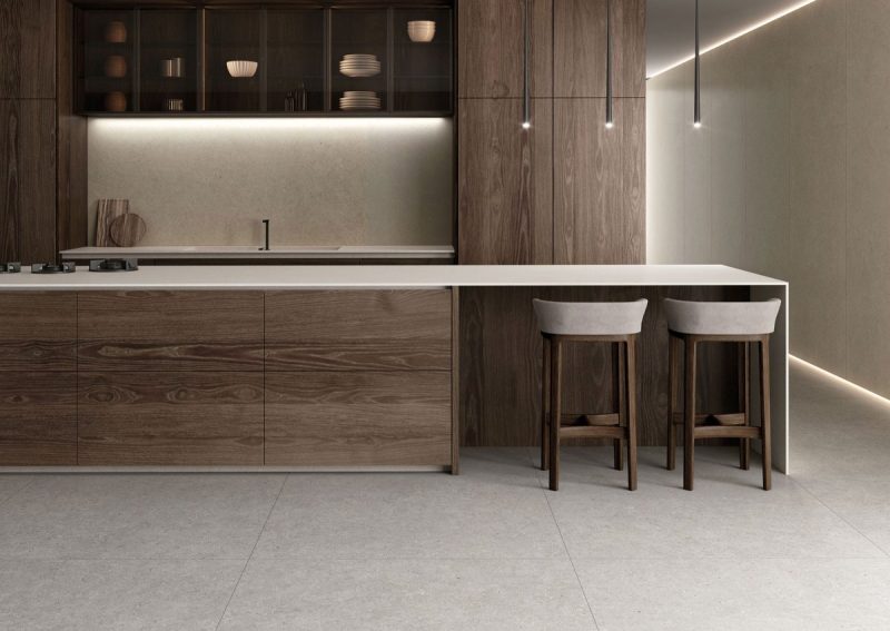 Somport Light Matte 48x48x9mm Limestone Look Porcelain Tile