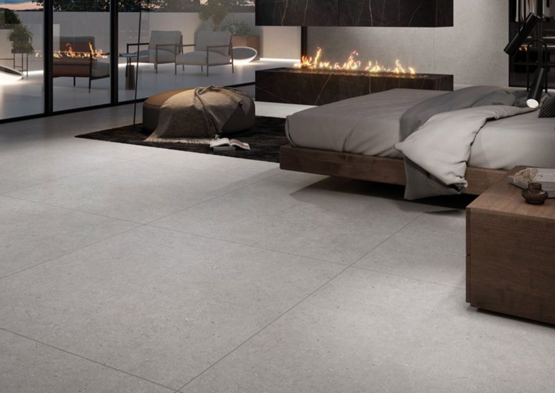 Somport Light Matte 48x48x9mm Limestone Look Porcelain Tile