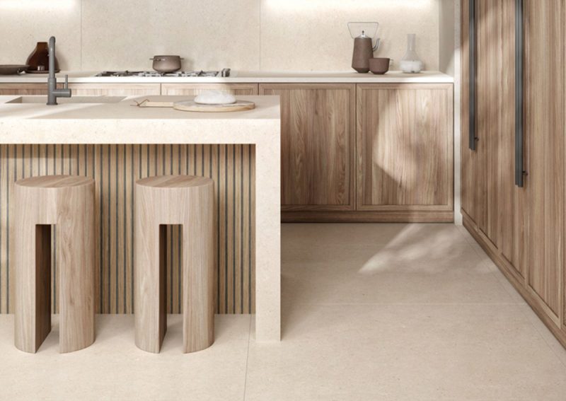 Somport Sand Matte 48x48x9mm Limestone Look Porcelain Tile