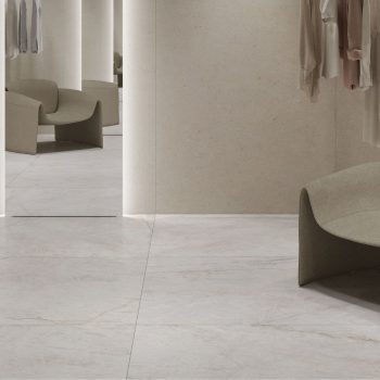 Lucca White Polished 24x48x9mm Marble Look Porcelain Tile