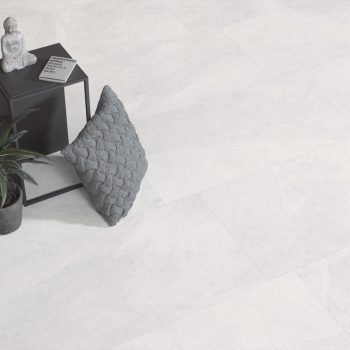 Mustang White Matte 24x48x9mm Slate Look Porcelain Tile