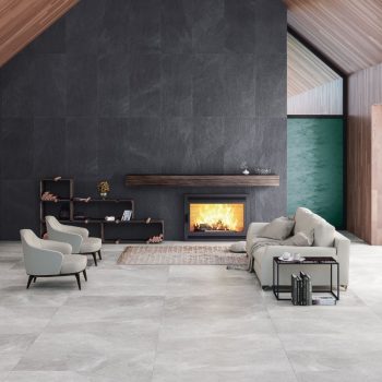 Mustang Grey Matte 24x48x9mm Slate Look Porcelain Tile