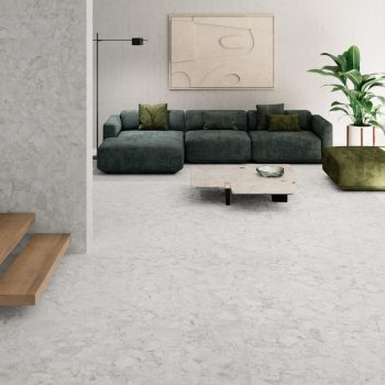 Aracruz Blanco Matte 24x48x9mm Terrazzo Look Porcelain Tile