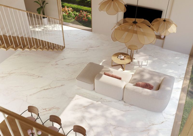 Dahlia Dahlia Matte 24x48x9mm Marble Look Porcelain Tile