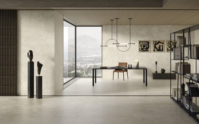 Portraits Comblanchien Matte 24x48x9mm Stone Look Porcelain Tile