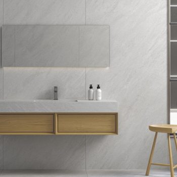 Kliff White Matte 24x48x9mm Limestone Look Porcelain Tile