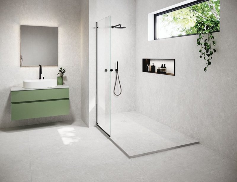 Acron White Matte 24x48x9mm Limestone Look Porcelain Tile