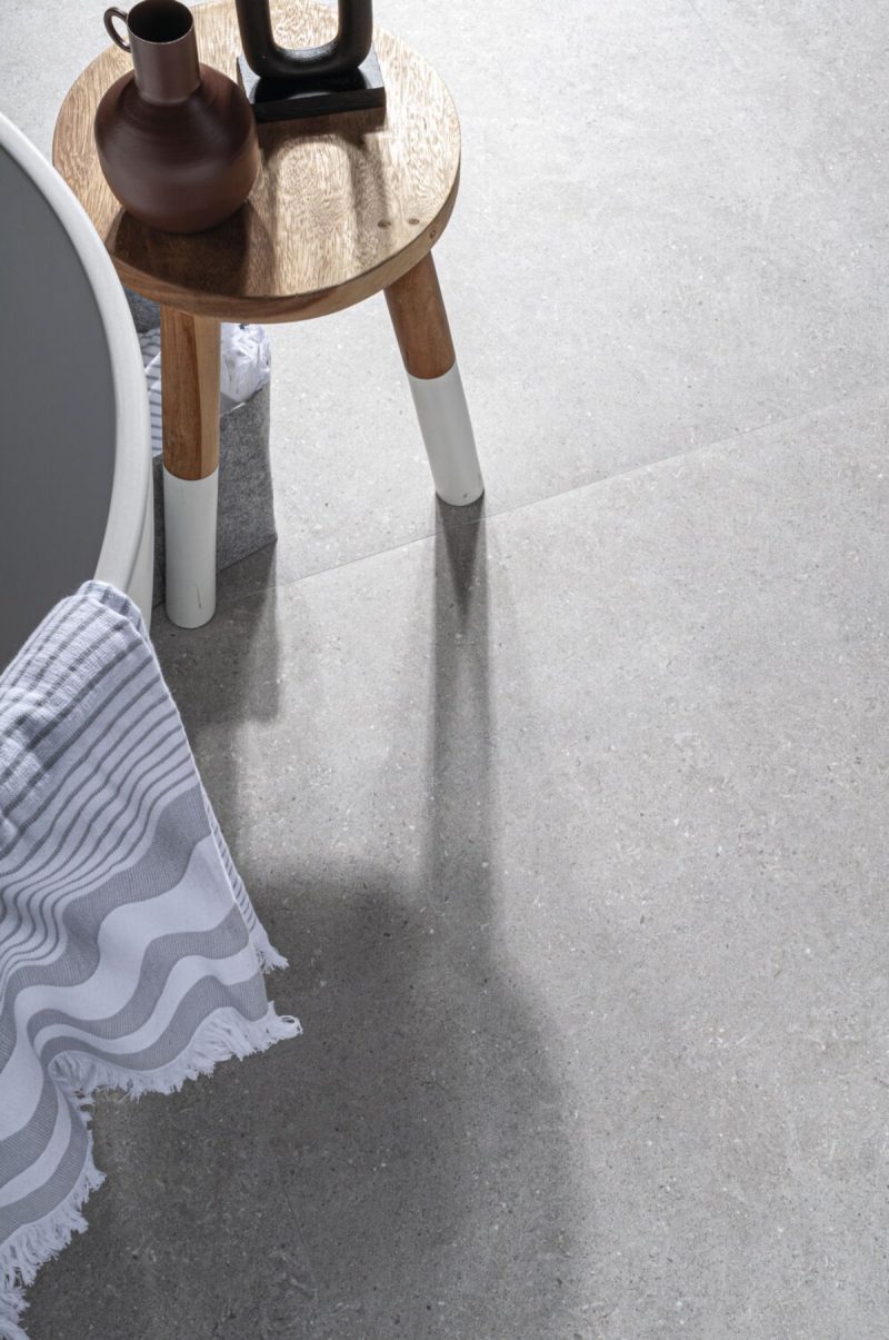 Acron Pearl Matte 24x48x9mm Limestone Look Porcelain Tile