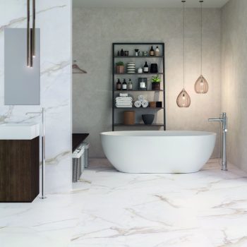 Diamond Gold Matte 24x48x9mm Marble Look Porcelain Tile