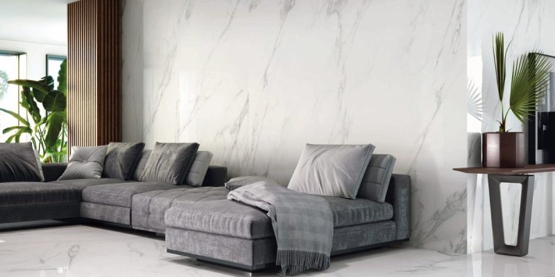 Always Polished 24x48x10mm Marble Look Porcelain Tile