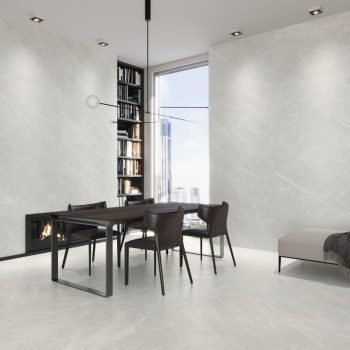 Eternal Pearl Matte 24x48x10mm Marble Look Porcelain Tile