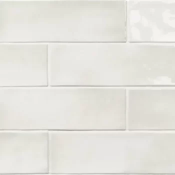 Seville Snow Glossy 2.5x8x8.7mm Subway Look Ceramic Tile