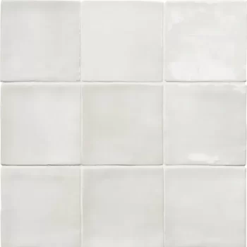 Seville Snow Glossy 4x4x8.7mm Subway Look Ceramic Tile