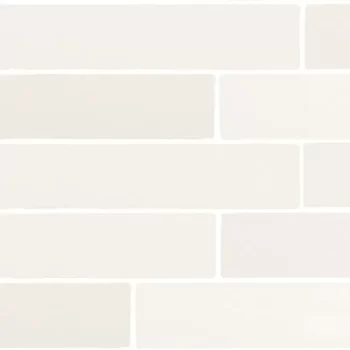 Fado White Glossy 2.5x16x8mm Subway Look Ceramic Tile