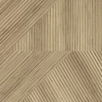 Zaiku Caramello Matte 32x32x8.7mm Fluted Look Porcelain Tile