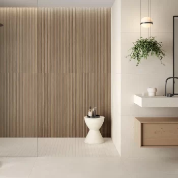 Osaka Nut Matte 24x48x9mm Fluted Look Porcelain Tile