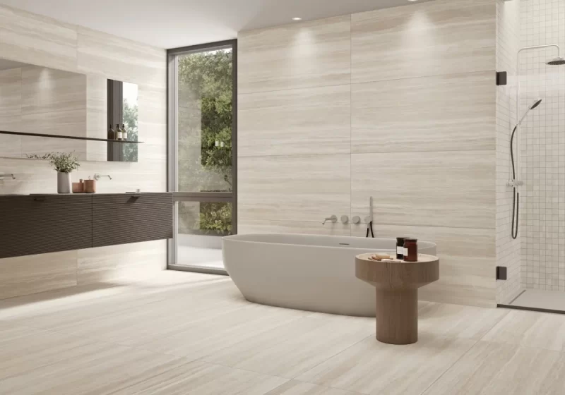 Avingon Natural Matte 30x60x9mm Travertine Look Porcelain Tile