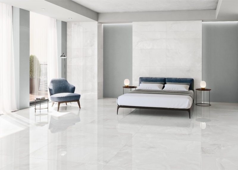 Baikal White Polished 24x48x9mm Onyx Look Porcelain Tile