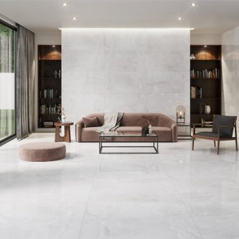 Baikal White Polished 24x48x9mm Onyx Look Porcelain Tile