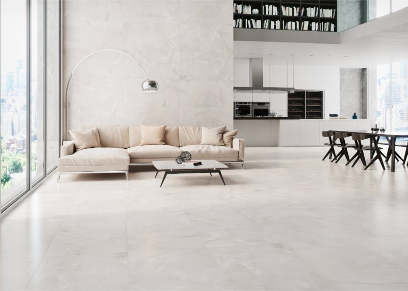 Baikal Beige Matte 24x48x9mm Onyx Look Porcelain Tile