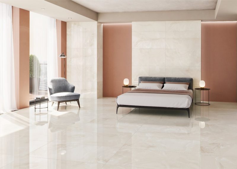 Baikal Beige Polished 24x48x9mm Onyx Look Porcelain Tile