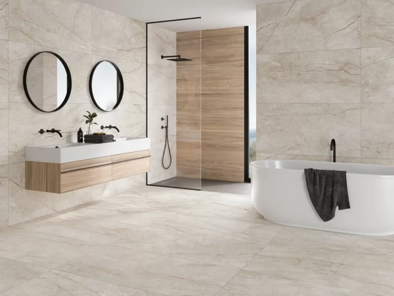 Rain Forest White Matte 24x48x9mm Rain Forest Look Porcelain Tile