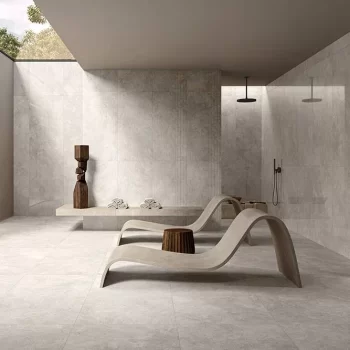 Concept Cream Matte 24x48x10mm Stone Look Porcelain Tile