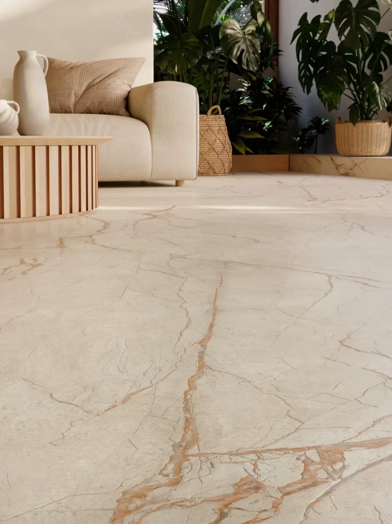 Somport Light Matte 48x48x9mm Limestone Look Porcelain Tile