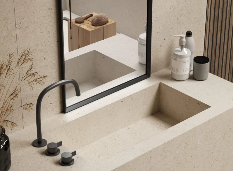 Somport Sand Anti-Slip 24x48x9mm Limestone Look Porcelain Tile