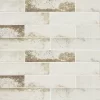 Magnetism White Matte 2.5x10x7mm Subway Look Ceramic Tile