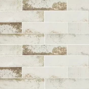 Magnetism White Matte 2.5x10x7mm Subway Look Ceramic Tile