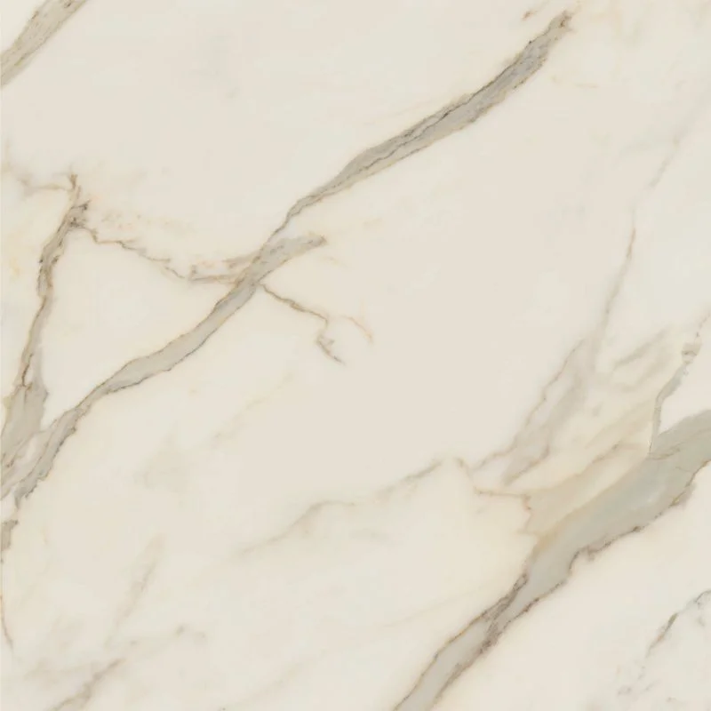 Anima Futura Golden White Polished 48x48x9mm Marble Look Porcelain Tile