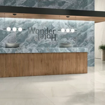 Anima Wonder Snow Polished 48x48x9mm Marble Look Porcelain Tile