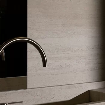 Verso Vein Cut Classic Soft Textured 48x106x6mm Travertine Look Porcelain Slab