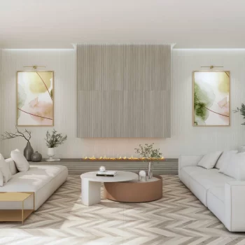 Osaka White Matte 24x48x9mm Fluted Look Porcelain Tile