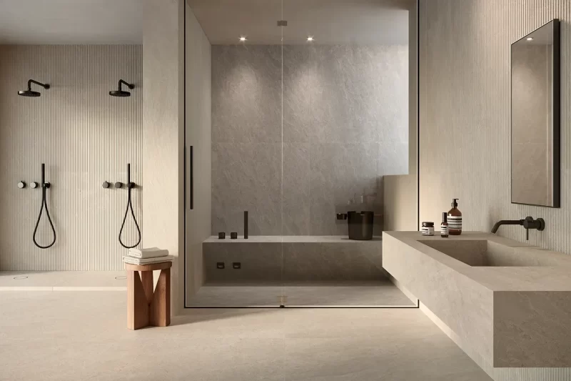 Deep Stone Sand Matte 24x48x9mm Stone Look Porcelain Tile