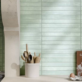 Cement look porcelain tile featuring a non-rectified edge, ideal for bathrooms and kitchens.