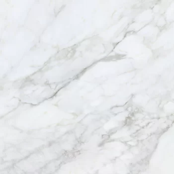 Matte white porcelain tile with a marble look, 24x48 inches, suitable for floors and walls.