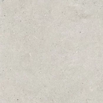Large light grey porcelain tile with a matte finish, resembling limestone, suitable for floors or walls.